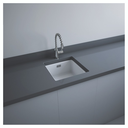 RAK Silvia Matt White 450mm Drop In Kitchen Sink - OC104500A