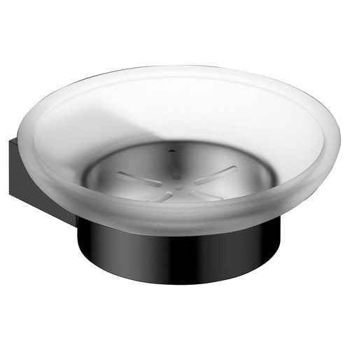 RAK Petit Round Matt Black Soap Dish - RAKPER9905-1B