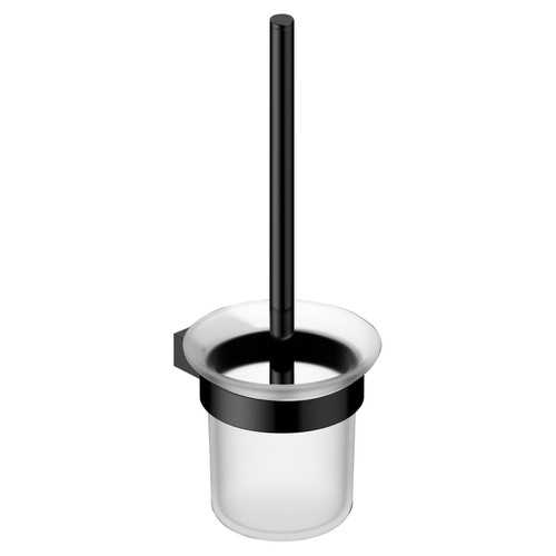 RAK Petit Round Matt Black Toilet Brush Holder - RAKPER9908B