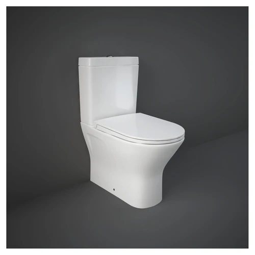 RAK Resort Mini Quick Release Sandwich Soft Close Toilet Seat with Single Button - RAKSEAT012
