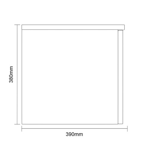 Avant Satin Anthracite 1200mm Wall Mounted 2 Drawer Vanity Unit for Countertop Basins Side On Dimensions