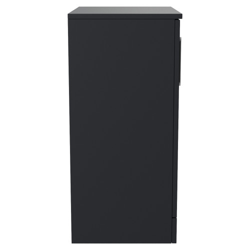 Avant Satin Anthracite 600mm 2 Door Vanity Unit for Countertop Basins Side View