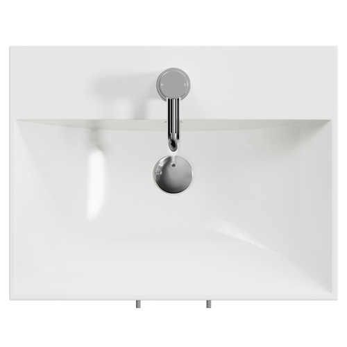 Avant Satin Grey 500mm 2 Door Vanity Unit with Rimini Basin Top View