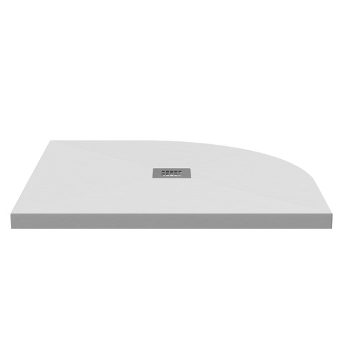 Vanta Stone Quadrant Shower Tray with Grate Left Hand View