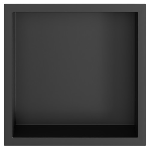 Recess Matt Black 300mm x 300mm Metal Niche Front View