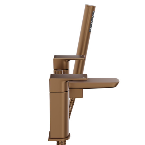 Aero Brushed Bronze Bath Shower Mixer Tap with Shower Kit