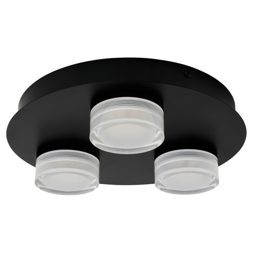 Forum Spa Amalfi Matt Black LED Bathroom Ceiling Spotlight Plate - SPA-31736-MBLK