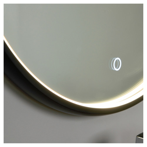 Forum Spa Roc Black LED Framed Mirror with Demist - SPA-44397