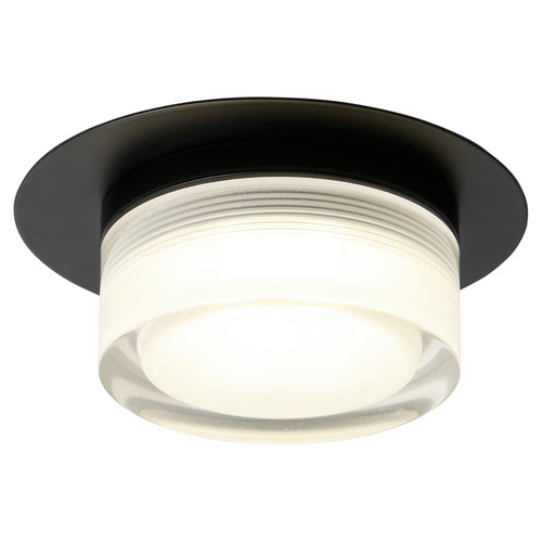 Forum Spa Amalfi Matt Black LED Bathroom Dual Mount Ceiling Light - SPA-44466-BLK