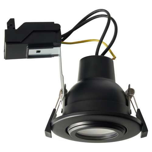 Forum Spa Eros Black IP65 GU10 Fire Rated Tilt Downlight - SPA-45805-BLK