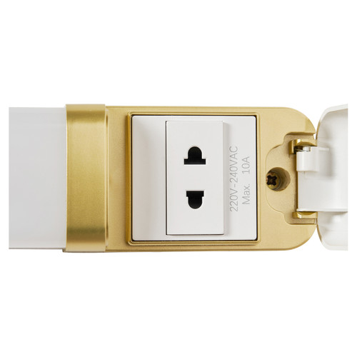 Forum Spa Satin Brass 10w LED Shaver Light 3xCCT/Dim - SPA-45612-SBRS