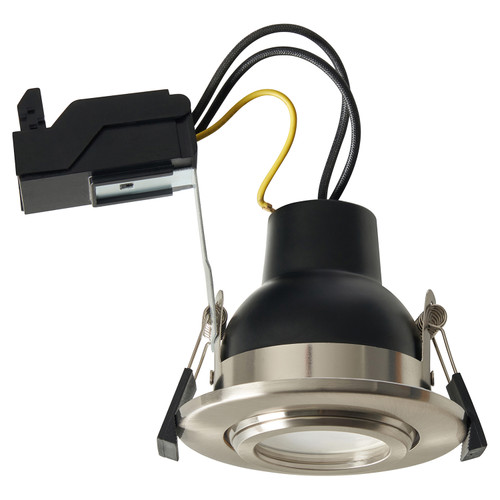 Forum Spa Eros Satin Nickel IP65 GU10 Fire Rated Tilt Downlight - SPA-45805-SNIC