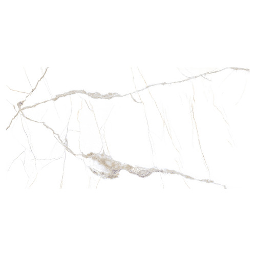Pamena Matt White 60cm x 120cm Porcelain Wall and Floor Tile Swatch 1