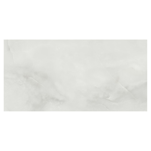 Opal White Polished 60cm x 120cm Porcelain Wall and Floor Tile Swatch 2