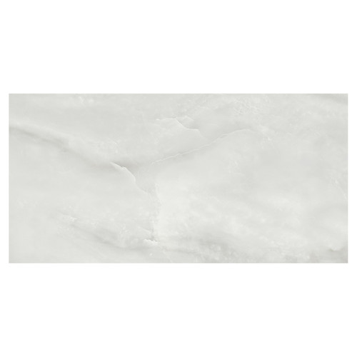 Opal White Polished 60cm x 120cm Porcelain Wall and Floor Tile Swatch 5