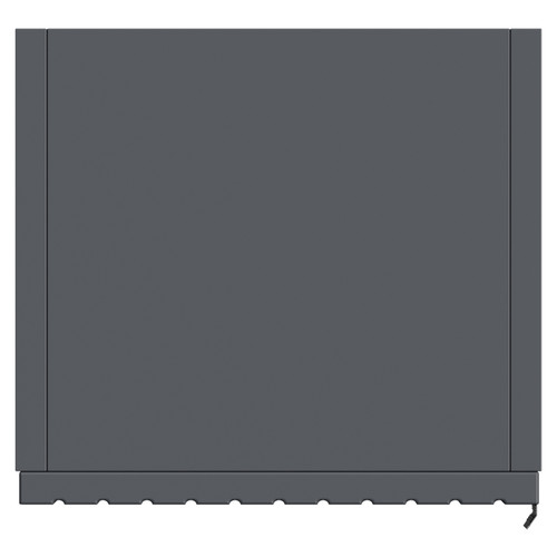 Helix Fluted Satin Anthracite 300mm x 1430mm Wall Mounted 1 Door Tall Unit Top View