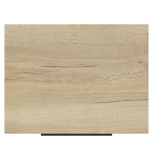 Helix 460 Fluted Autumn Oak 600mm Wall Mounted 1 Drawer Vanity Unit for Countertop Basins Top View