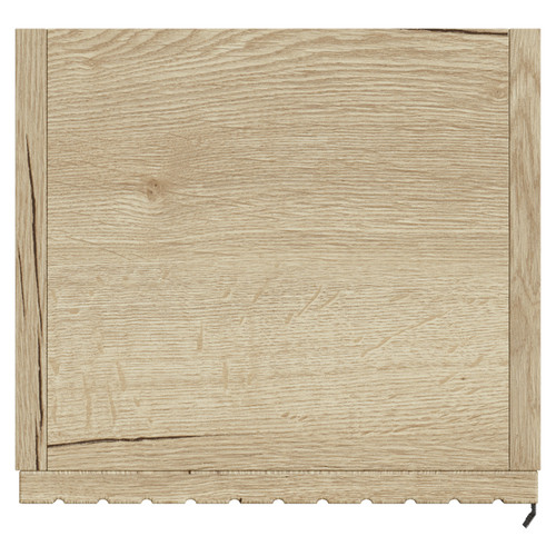 Helix Fluted Autumn Oak 300mm x 1430mm Wall Mounted 1 Door Tall Unit Top View