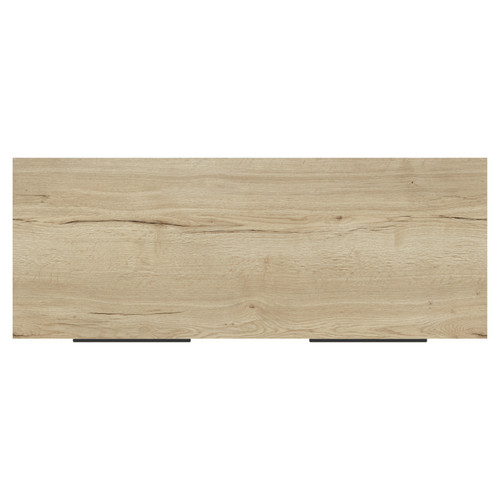 Helix 460 Fluted Autumn Oak 1200mm Wall Mounted 4 Drawer Vanity Unit for Countertop Basins Top View