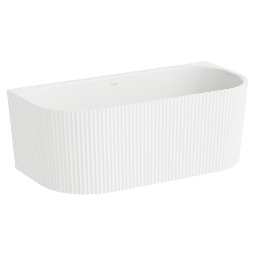 Calla 1700mm x 800mm Round Double Ended Freestanding Back to Wall Bath Left Hand View