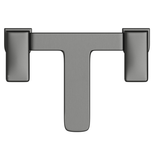 Aero Gunmetal Grey Bath Filler Tap Top View
