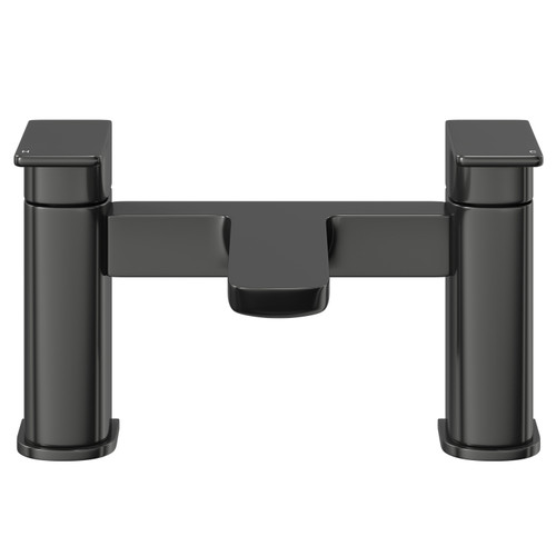 Aero Gunmetal Grey Bath Filler Tap Front View