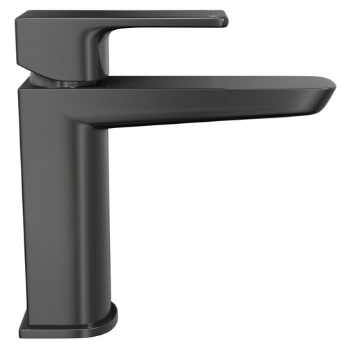 Aero Gunmetal Grey Mono Basin Mixer Tap Side View
