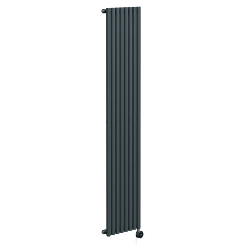 Sinclair Anthracite 1800mm x 395mm Vertical Wifi Thermostatic Single Panel Electric Radiator