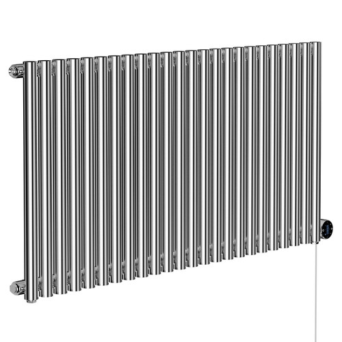 Sinclair Chrome 600mm x 1195mm Horizontal Wifi Thermostatic Single Panel Electric Radiator