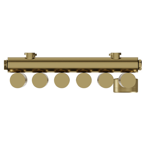 Sinclair Colore Brushed Brass 1800mm x 295mm Vertical Wifi Thermostatic Single Panel Electric Radiator