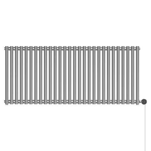 Sinclair Chrome 600mm x 1395mm Horizontal Wifi Thermostatic Single Panel Electric Radiator