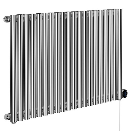 Sinclair Chrome 600mm x 995mm Horizontal Wifi Thermostatic Single Panel Electric Radiator