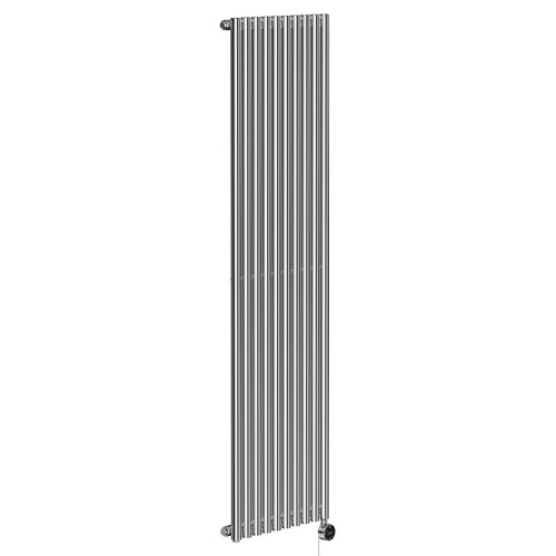 Sinclair Chrome 1800mm x 495mm Vertical Wifi Thermostatic Single Panel Electric Radiator