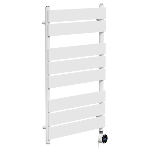 Amaldi White 800mm x 500mm Straight Wifi Thermostatic Electric Heated Towel Rail
