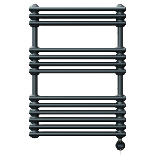 Hayes Anthracite 832mm x 600mm Designer Wifi Thermostatic Electric Heated Towel Rail