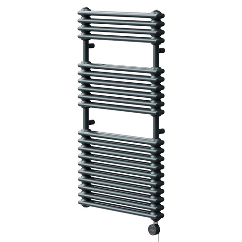 Hayes Anthracite 1140mm x 600mm Designer Wifi Thermostatic Electric Heated Towel Rail