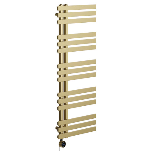 Holden Colore Brushed Brass 1200mm x 500mm Designer Wifi Thermostatic Electric Heated Towel Rail