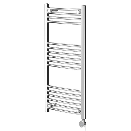 Marco Chrome 1000mm x 500mm Curved Wifi Thermostatic Electric Heated Towel Rail