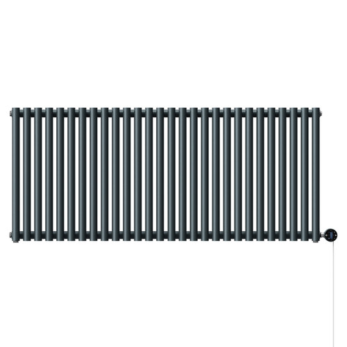 Sinclair Anthracite 600mm x 1395mm Horizontal Wifi Thermostatic Single Panel Electric Radiator