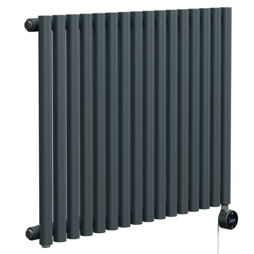 Sinclair Anthracite 600mm x 795mm Horizontal Wifi Thermostatic Single Panel Electric Radiator