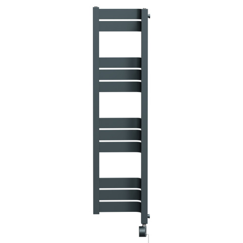 Miller Anthracite 1200mm x 300mm Incorner Wifi Thermostatic Electric Heated Towel Rail