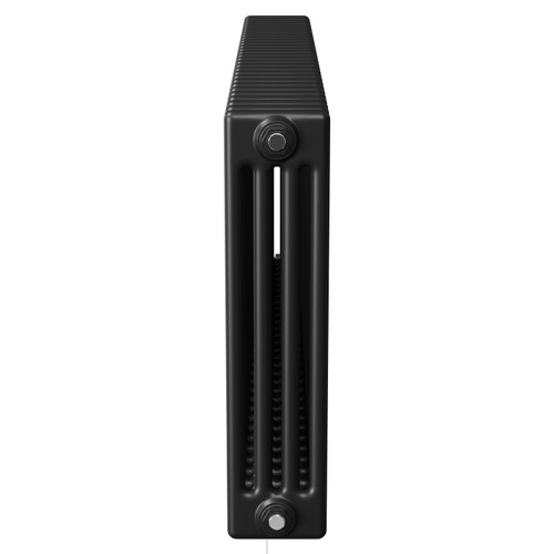 Colosseum Colore Matt Black 600mm x 1340mm Horizontal Wifi Thermostatic Electric Quadruple Column Radiator
