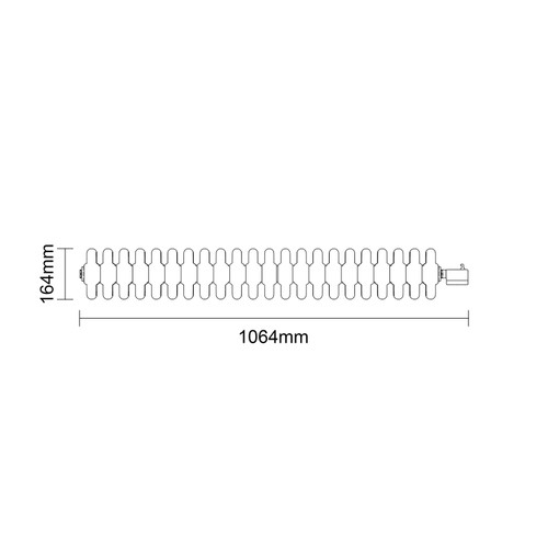 Colosseum Colore Matt Black 600mm x 988mm Horizontal Wifi Thermostatic Electric Quadruple Column Radiator