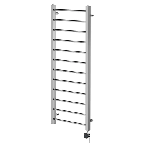 Cohen Chrome 1200mm x 500mm Straight Wifi Thermostatic Electric Heated Towel Rail