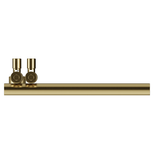 Mason Colore Brushed Brass 850mm x 500mm Designer Wifi Thermostatic Electric Heated Towel Rail