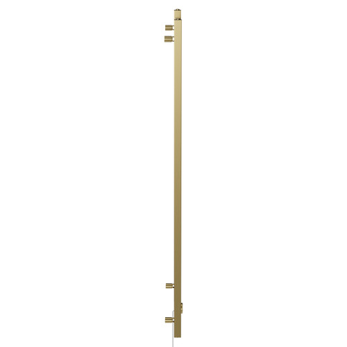 Blaine Colore Brushed Brass 1600mm x 500mm Straight Wifi Thermostatic Electric Heated Towel Rail