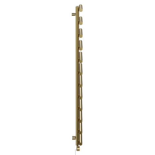 Mason Colore Brushed Brass 1750mm x 500mm Designer Wifi Thermostatic Electric Heated Towel Rail
