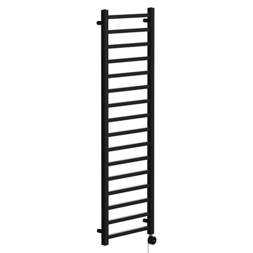 Blaine Colore Matt Black 1600mm x 500mm Straight Wifi Thermostatic Electric Heated Towel Rail