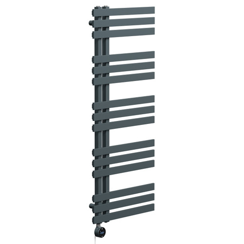 Holden Anthracite 1200mm x 500mm Designer Wifi Thermostatic Electric Heated Towel Rail