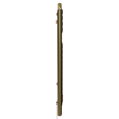 Columbus Colore Brushed Brass 800mm x 500mm Curved Wifi Thermostatic Electric Heated Towel Rail